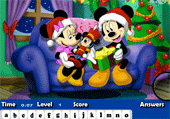 Lettres cachées avec Mickey à Noël